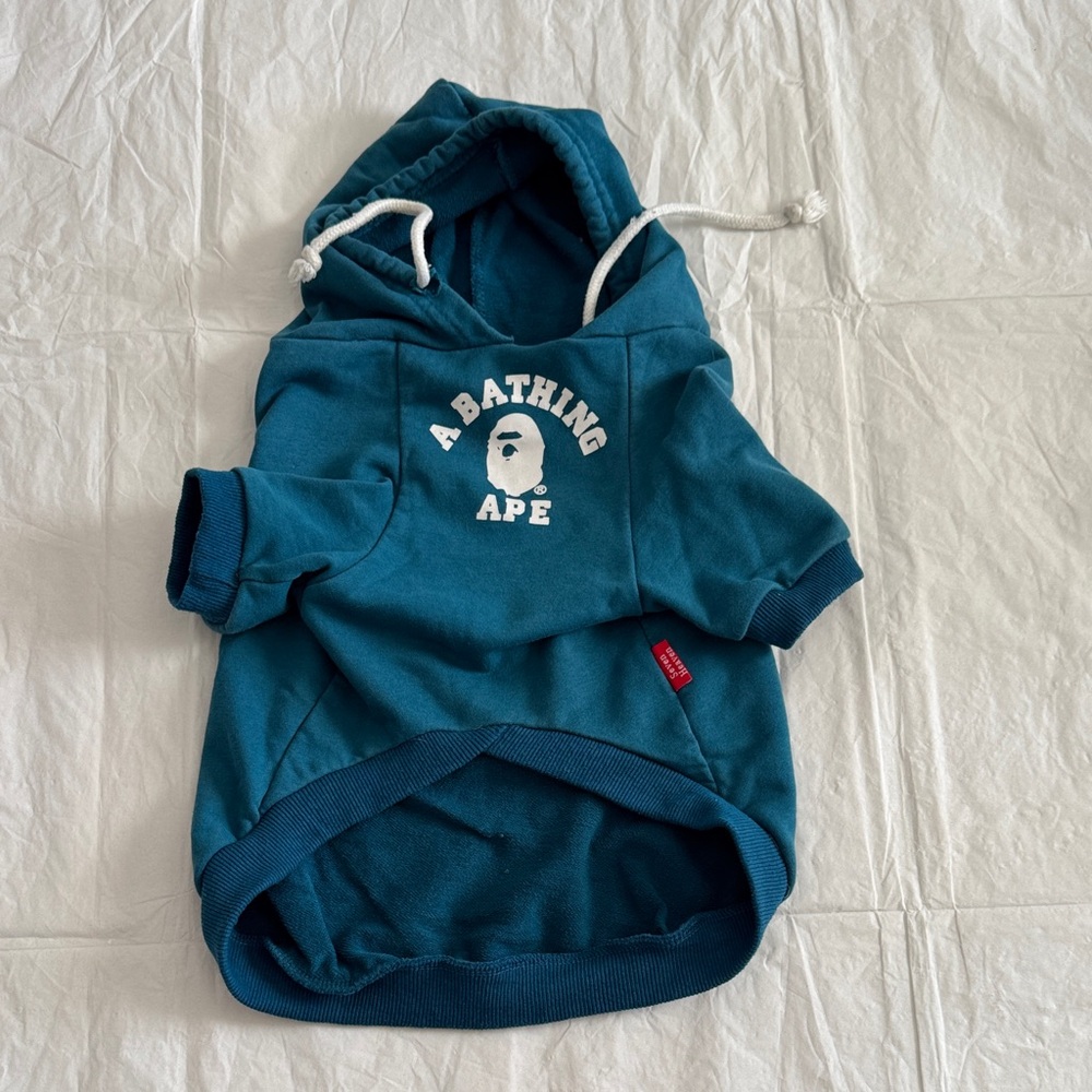 A Bathing Ape Blue Dog Hoodie